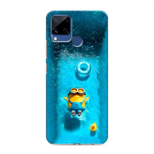 Дизайнерский пластиковый чехол для Realme C15 Миньоны