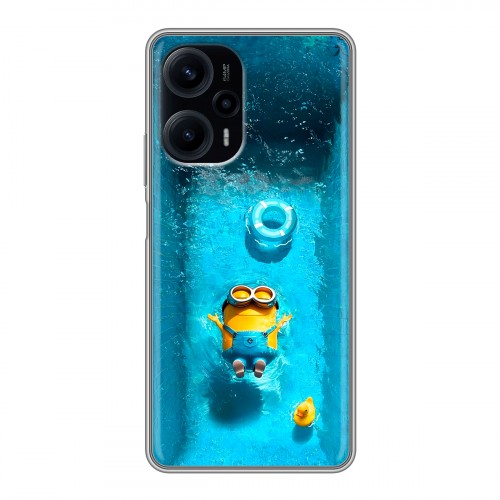 Дизайнерский силиконовый чехол для XIaomi Poco F5 Миньоны