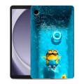 Дизайнерский силиконовый чехол для Samsung Galaxy Tab A9 Миньоны