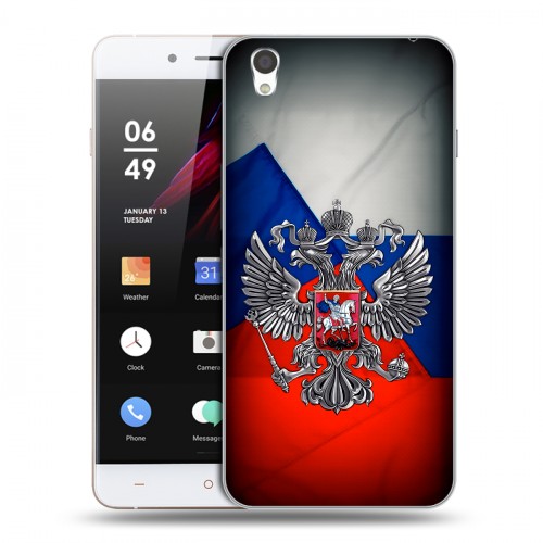 Дизайнерский пластиковый чехол для OnePlus X Флаг России