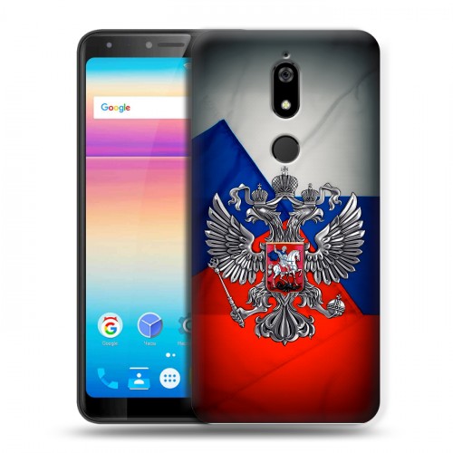 Дизайнерский силиконовый чехол для BQ Space X Флаг России