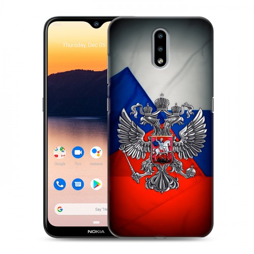 Дизайнерский силиконовый чехол для Nokia 2.3 Флаг России
