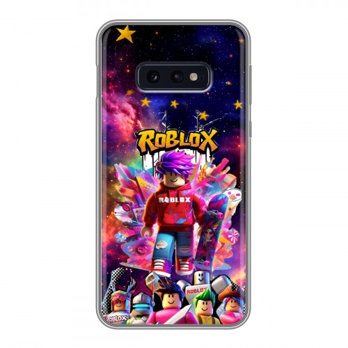 Дизайнерский силиконовый чехол для Samsung Galaxy S10e Roblox Роблокс