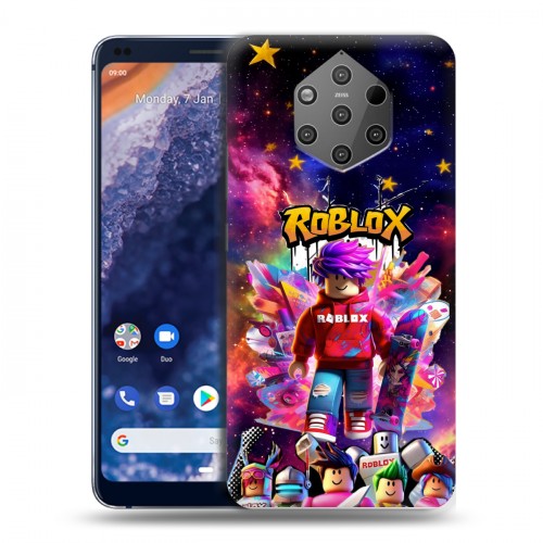 Дизайнерский пластиковый чехол для Nokia 9 PureView Roblox Роблокс