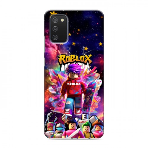 Дизайнерский пластиковый чехол для Samsung Galaxy A02s Roblox Роблокс