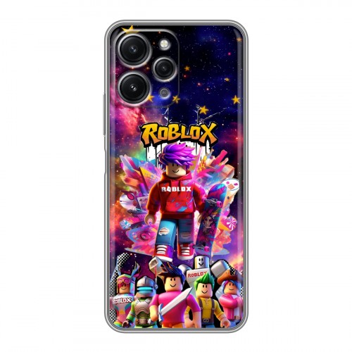 Дизайнерский силиконовый чехол для Xiaomi RedMi 12 Roblox Роблокс