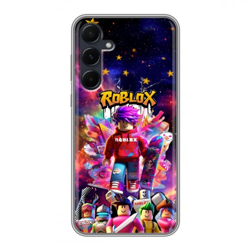 Дизайнерский силиконовый чехол для Samsung Galaxy A55 Roblox Роблокс