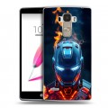 Дизайнерский пластиковый чехол для LG G4 Stylus IronMan Железный человек