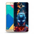 Дизайнерский силиконовый чехол для Samsung Galaxy A9 IronMan Железный человек