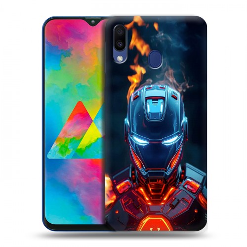 Дизайнерский пластиковый чехол для Samsung Galaxy M20 IronMan Железный человек