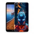 Дизайнерский пластиковый чехол для Xiaomi RedMi 7A IronMan Железный человек