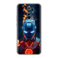 Дизайнерский силиконовый чехол для Xiaomi RedMi 9 IronMan Железный человек