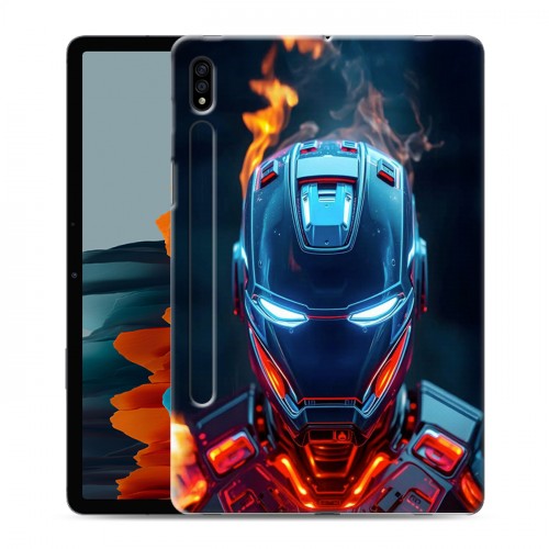 Дизайнерский силиконовый чехол для Samsung Galaxy Tab S7 IronMan Железный человек