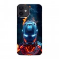 Дизайнерский силиконовый с усиленными углами чехол для Iphone 12 Mini IronMan Железный человек