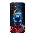 Дизайнерский силиконовый чехол для Iphone 12 IronMan Железный человек