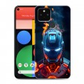 Дизайнерский пластиковый чехол для Google Pixel 5 IronMan Железный человек
