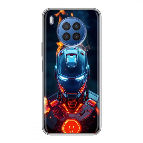 Дизайнерский силиконовый чехол для Huawei Nova 8i IronMan Железный человек