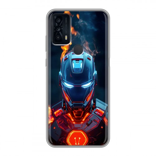 Дизайнерский силиконовый чехол для TCL 20B IronMan Железный человек