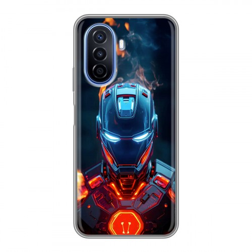 Дизайнерский силиконовый чехол для Huawei Nova Y70 IronMan Железный человек