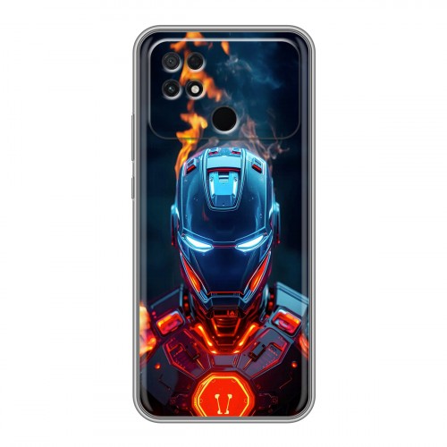Дизайнерский силиконовый чехол для Xiaomi Poco C40 IronMan Железный человек