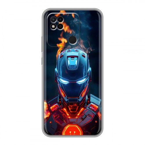Дизайнерский силиконовый чехол для Xiaomi Redmi 10A IronMan Железный человек