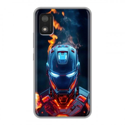 Дизайнерский силиконовый чехол для Itel A17 IronMan Железный человек