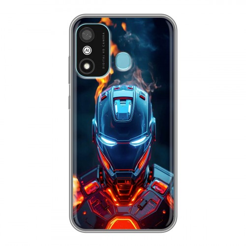 Дизайнерский силиконовый чехол для Itel A27 IronMan Железный человек