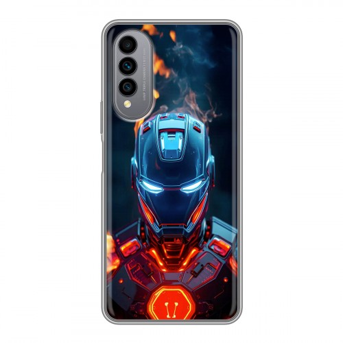 Дизайнерский силиконовый чехол для Wiko T50 IronMan Железный человек