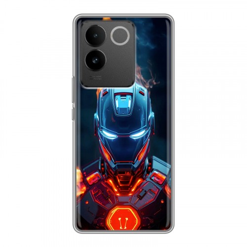 Дизайнерский силиконовый чехол для Vivo S17e IronMan Железный человек