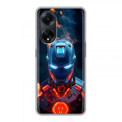 Дизайнерский силиконовый чехол для OPPO A98 IronMan Железный человек