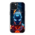 Дизайнерский силиконовый чехол для Iphone 15 IronMan Железный человек