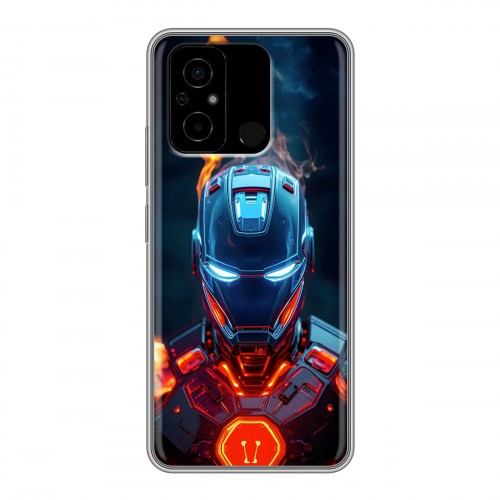 Дизайнерский силиконовый чехол для Xiaomi Poco C55 IronMan Железный человек