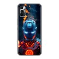 Дизайнерский силиконовый чехол для Tecno Spark 7 IronMan Железный человек