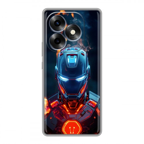 Дизайнерский силиконовый чехол для Itel S23 Plus IronMan Железный человек