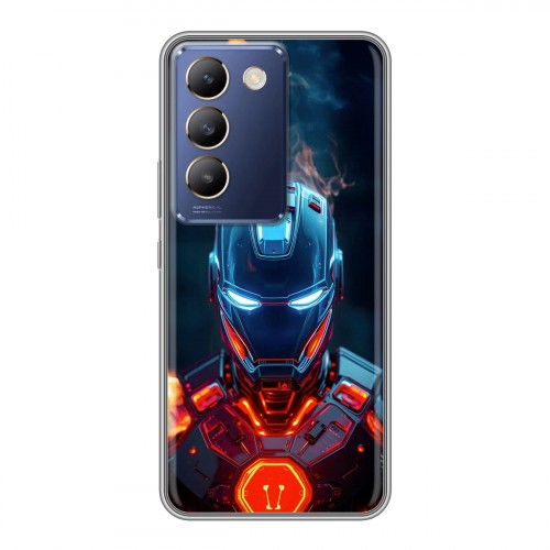 Дизайнерский силиконовый чехол для Vivo V30 Lite IronMan Железный человек