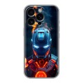 Дизайнерский силиконовый чехол для Iphone 16 Pro IronMan Железный человек