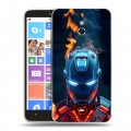 Дизайнерский пластиковый чехол для Nokia Lumia 1320 IronMan Железный человек