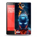 Дизайнерский пластиковый чехол для Xiaomi RedMi Note IronMan Железный человек
