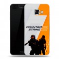 Дизайнерский пластиковый чехол для Samsung Galaxy C5 Counter Strike