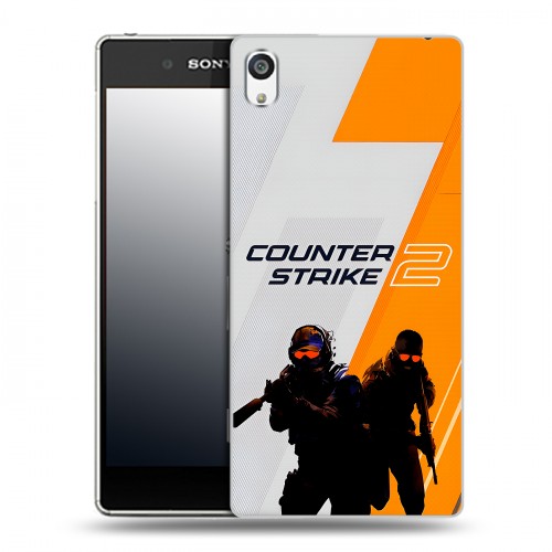 Дизайнерский пластиковый чехол для Sony Xperia E5 Counter Strike