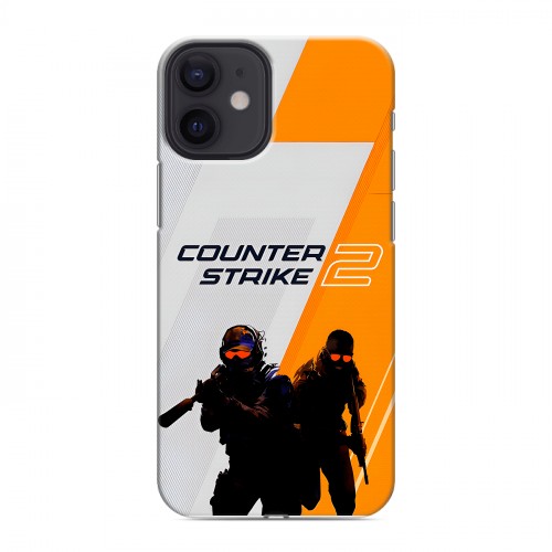 Дизайнерский силиконовый с усиленными углами чехол для Iphone 12 Mini Counter Strike