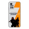 Дизайнерский силиконовый чехол для Xiaomi Redmi 10 Counter Strike
