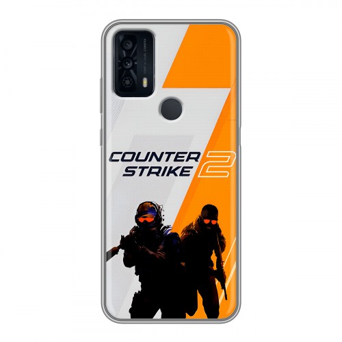 Дизайнерский силиконовый чехол для TCL 20B Counter Strike