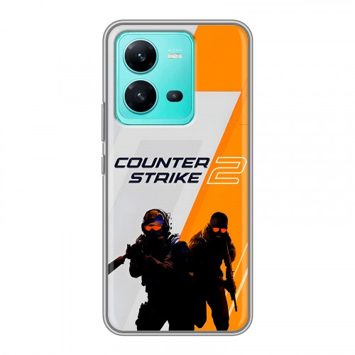 Дизайнерский силиконовый чехол для Vivo V25 Counter Strike