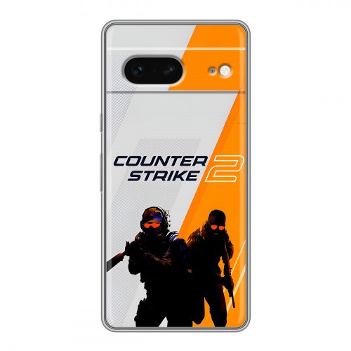 Дизайнерский силиконовый чехол для Google Pixel 7 Counter Strike