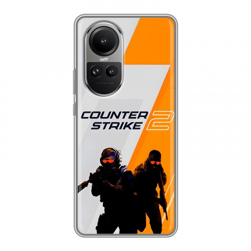 Дизайнерский силиконовый чехол для OPPO Reno10 Counter Strike