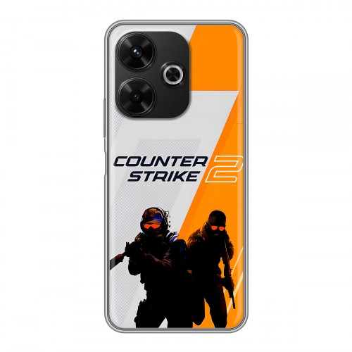 Дизайнерский силиконовый чехол для RedMi 13 4G Counter Strike