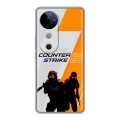 Дизайнерский силиконовый чехол для Vivo V40 5G Counter Strike
