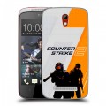 Дизайнерский пластиковый чехол для HTC Desire 500 Counter Strike