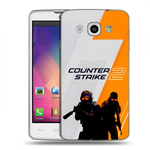 Дизайнерский пластиковый чехол для LG L60 Counter Strike